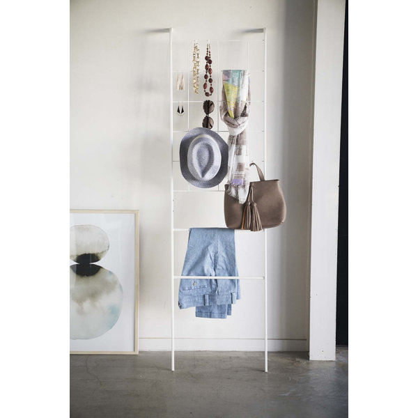 Yamazaki USA Tower GridPanel Leaning 5.3 ft. Blanket Ladder Wayfair